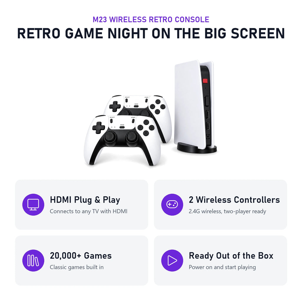 M23 Wireless Retro Console key features