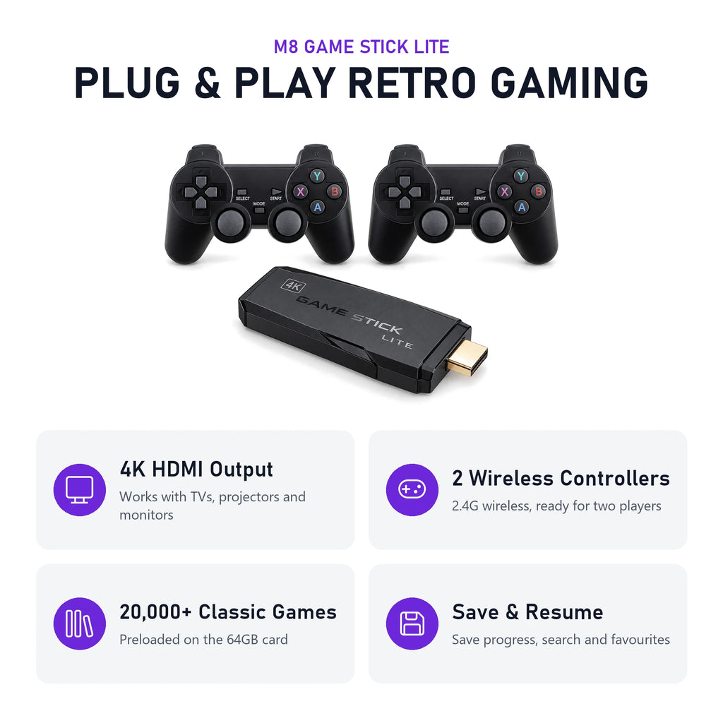 M8 Game Stick Lite key features