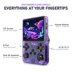 R36S handheld game console screen, buttons and joysticks