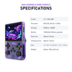 R36S handheld game console specifications