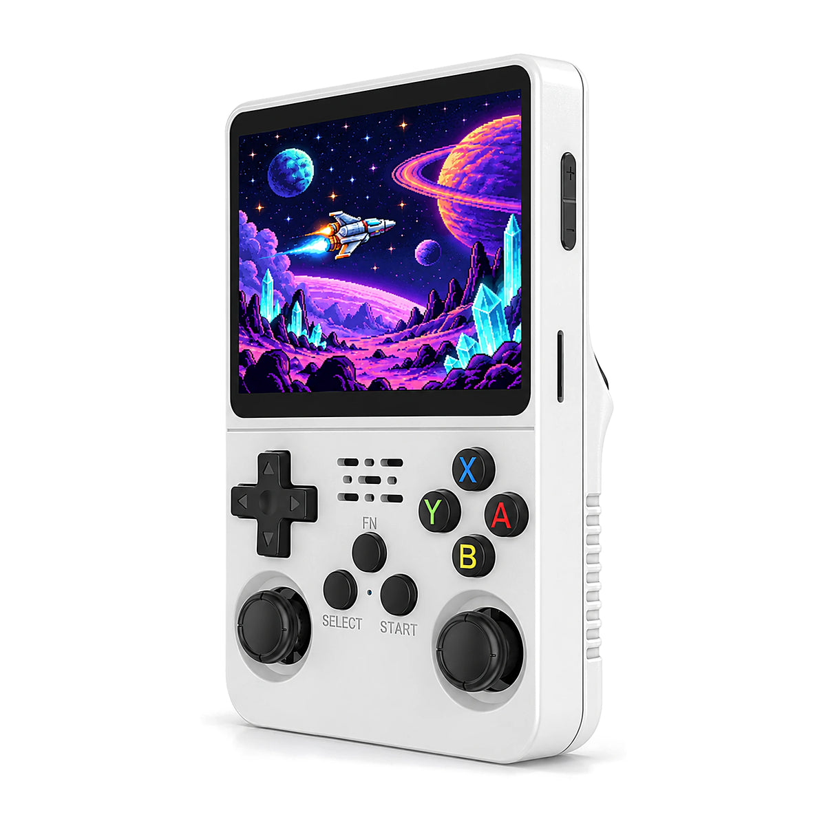 R36S handheld game console in White