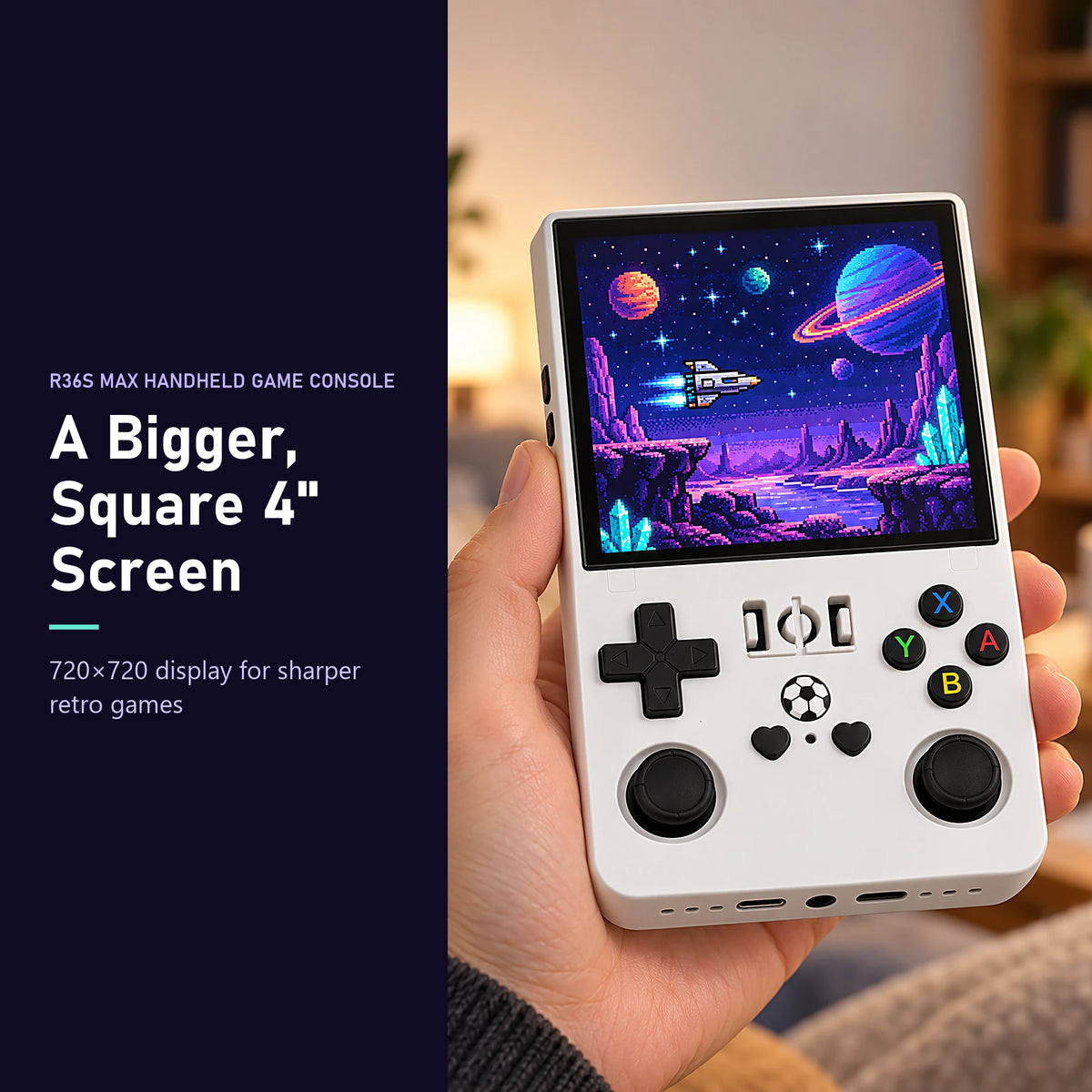 R36S MAX Handheld Game Console close-up