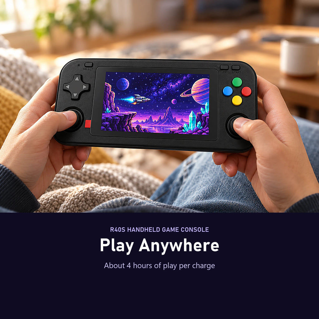 Playing the R40S Handheld Game Console