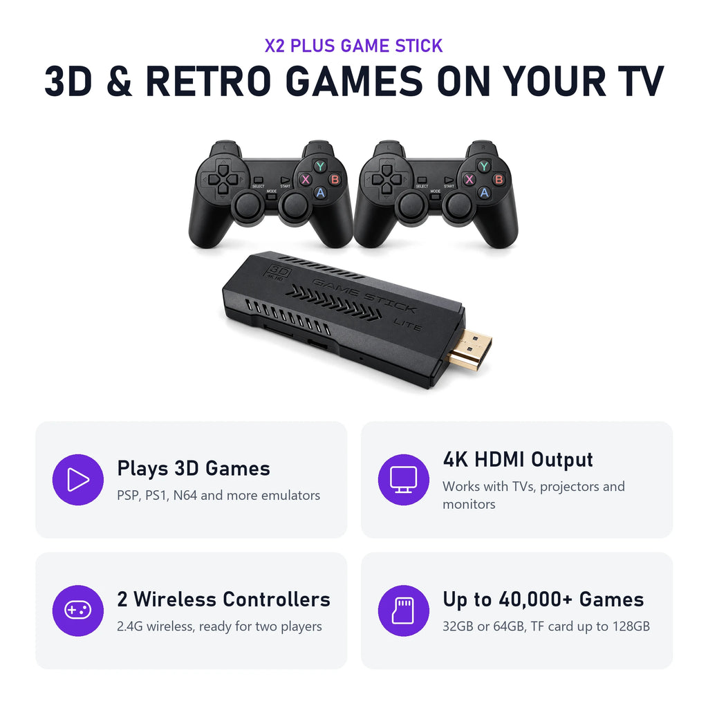 X2 Plus Game Stick key features